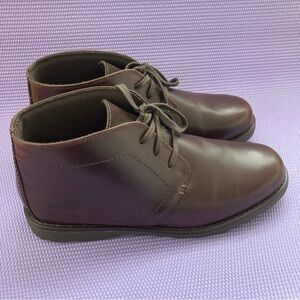 Sebago Leather Chukka Boots Lace-Up Dark Brown Men US 12